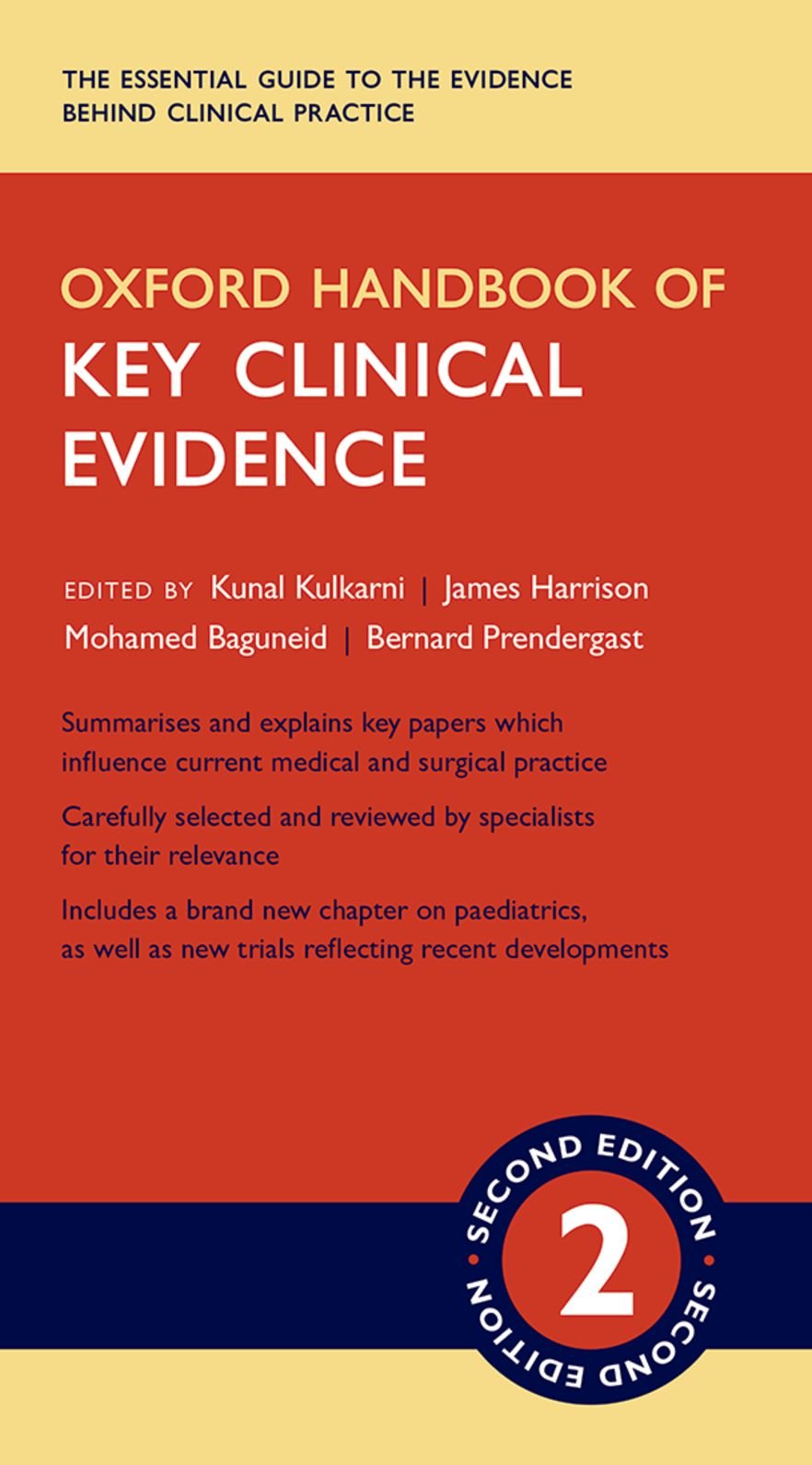 Oxford Handbook of Key Clinical Evidence (Oxford Medical Handbooks)- OHB