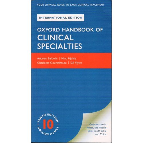 Oxford Handbook Of Clinical Specialities- OHB