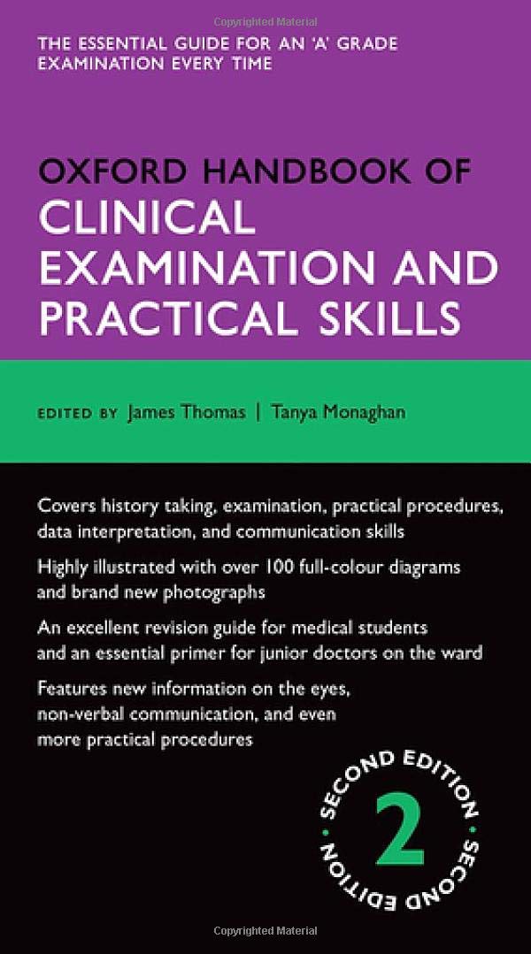 Oxford Handbook of Clinical Examination and Practical Skills (Oxford Medical Handbooks) Flexibound- OHB