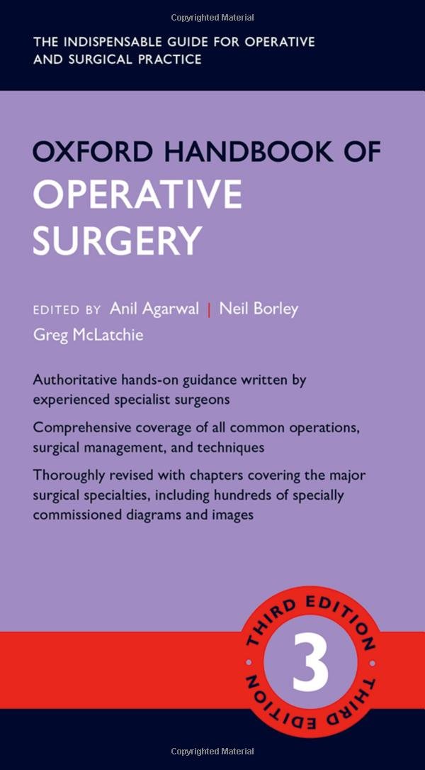 Oxford Handbook of Operative Surgery (Oxford Medical Handbooks)- OHB