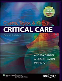 Civetta, Taylor Aned Kirby'S Critival Care 4/Ed (OLD Edition)