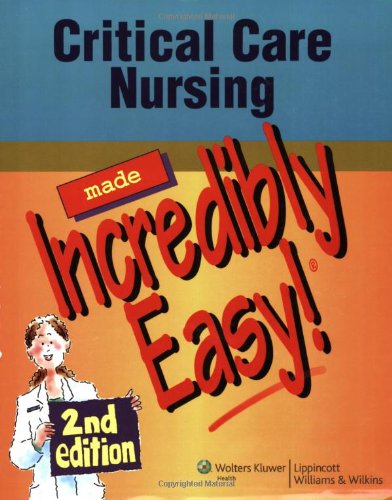 Critical Care Nursing Made Incredibly Easy!, 2Ed (Pb)(Old Edition)