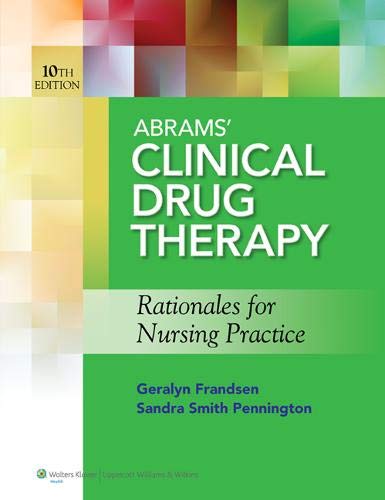 Abrams' Clinical Drug Therapy 10/Ed(OLD)