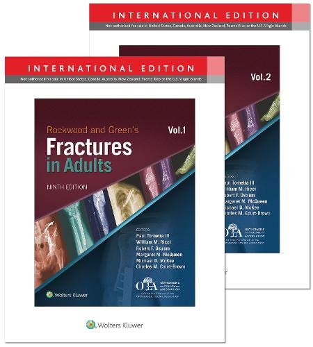 Rockwood And Greens Fractures In Adults 3 Volume Set 9Ed (Ie) (Hb 2019)