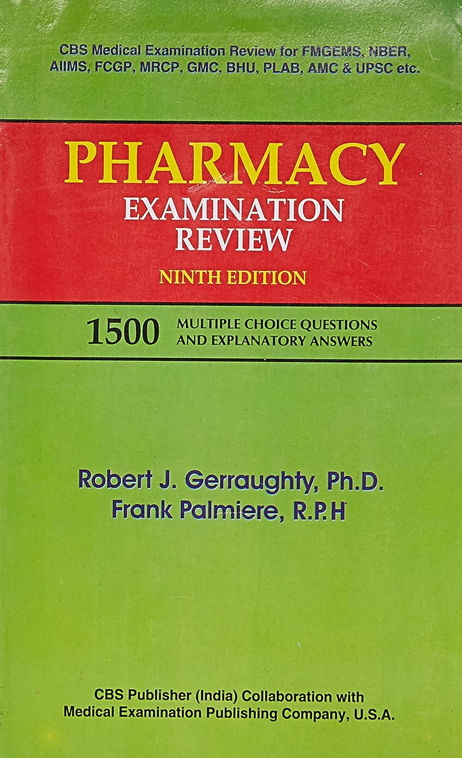 Pharmacy Examination Review 9Ed (Pb 2000)