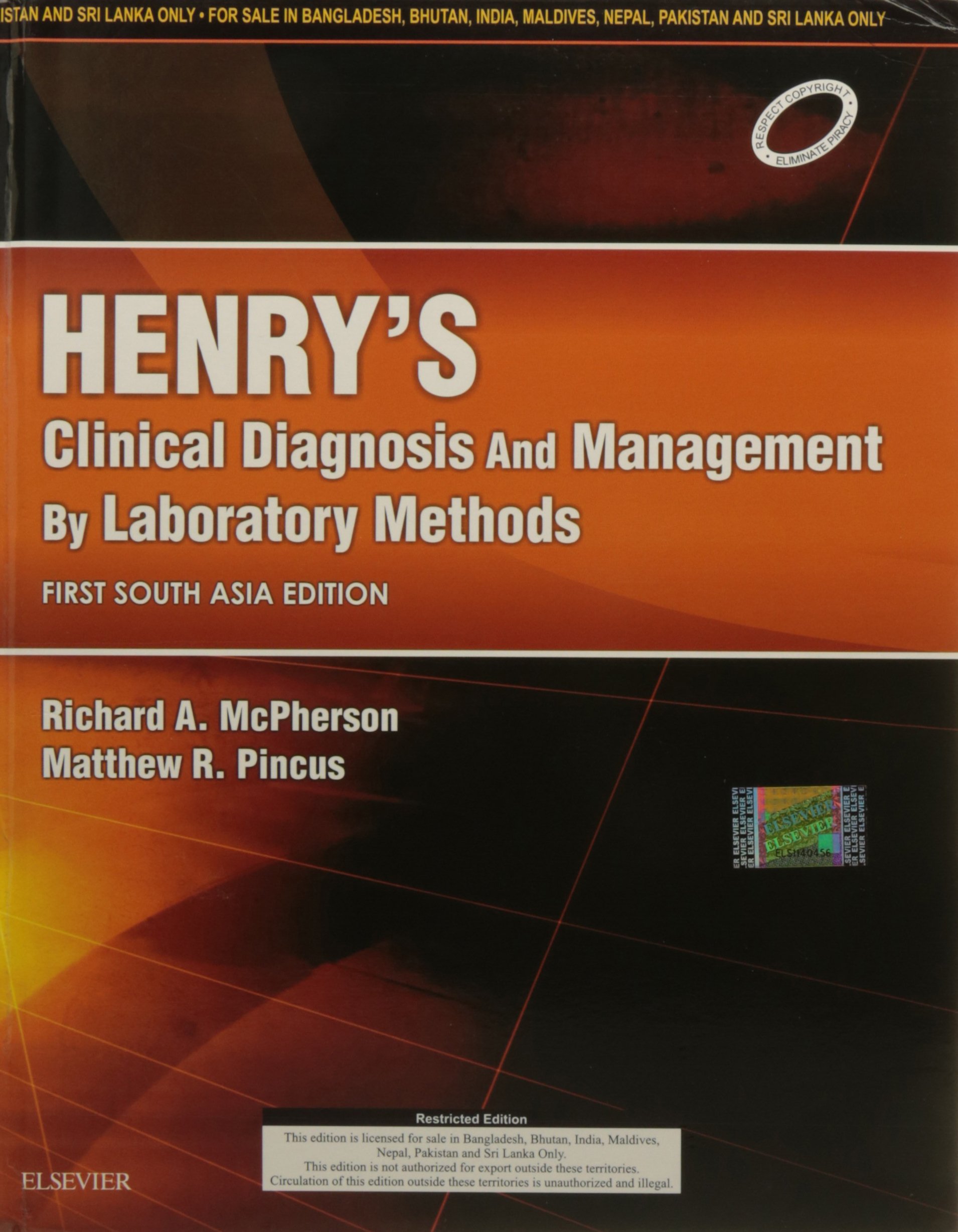 Henry's Clinical Diagnosis and Management by Laboratory Methods: First South Asia Edition