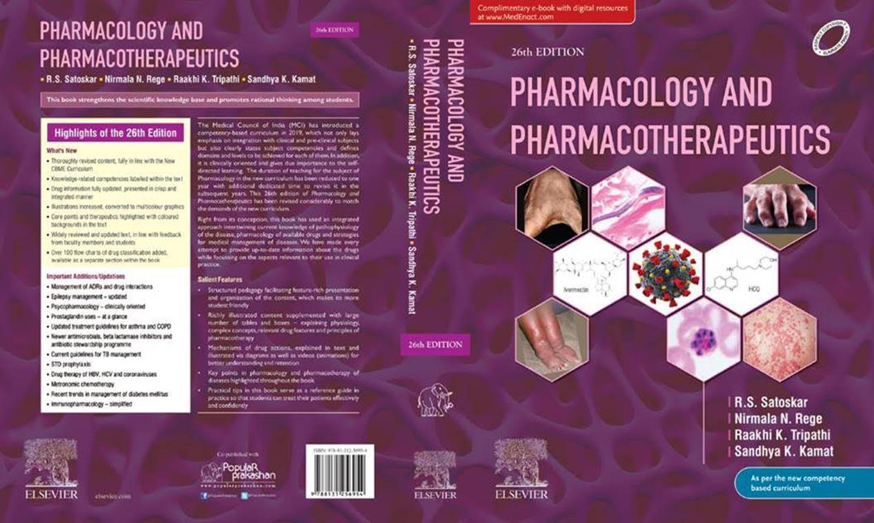 Pharmacology and Pharmacotherapeutics, 26ed