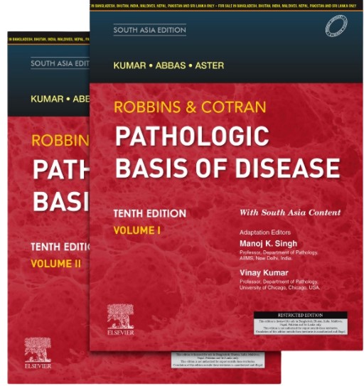 Robbins And Cotran Pathologic Basis Of Disease (Two Vol Set), 10E-South Asia Edition