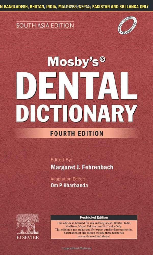 Mosby'S Dental Dictionary 4Th Sae
