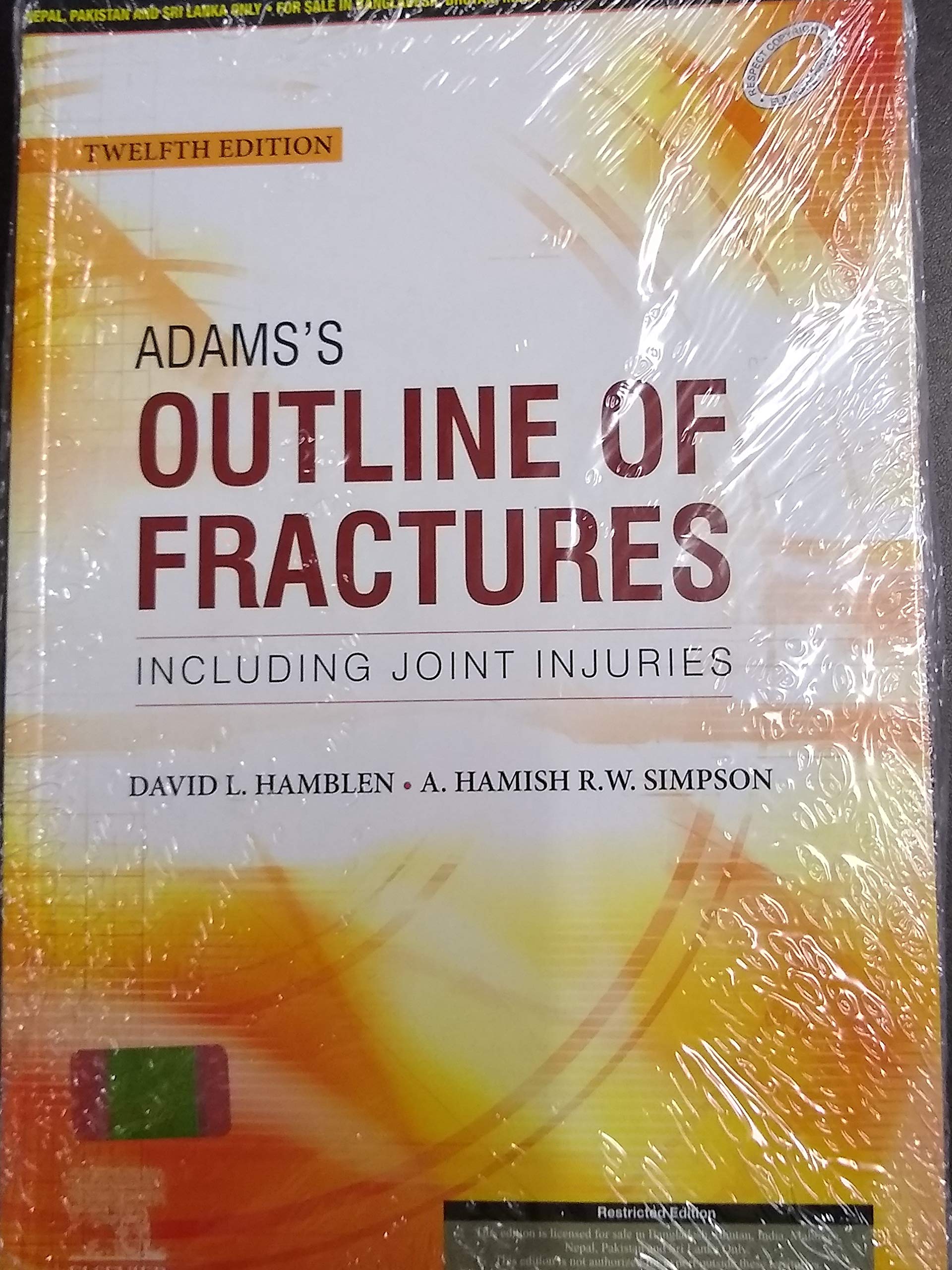 Adams'S Outline Of Fractures