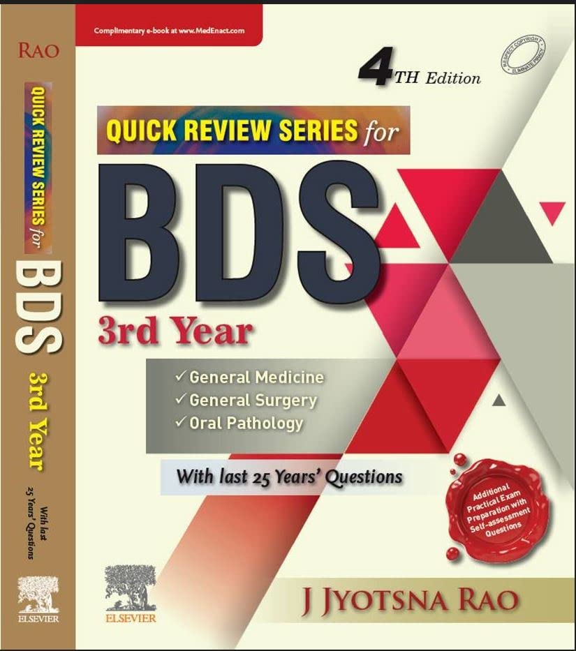 Quick Review Series For Bds 3rd  Year,  4th  Edition