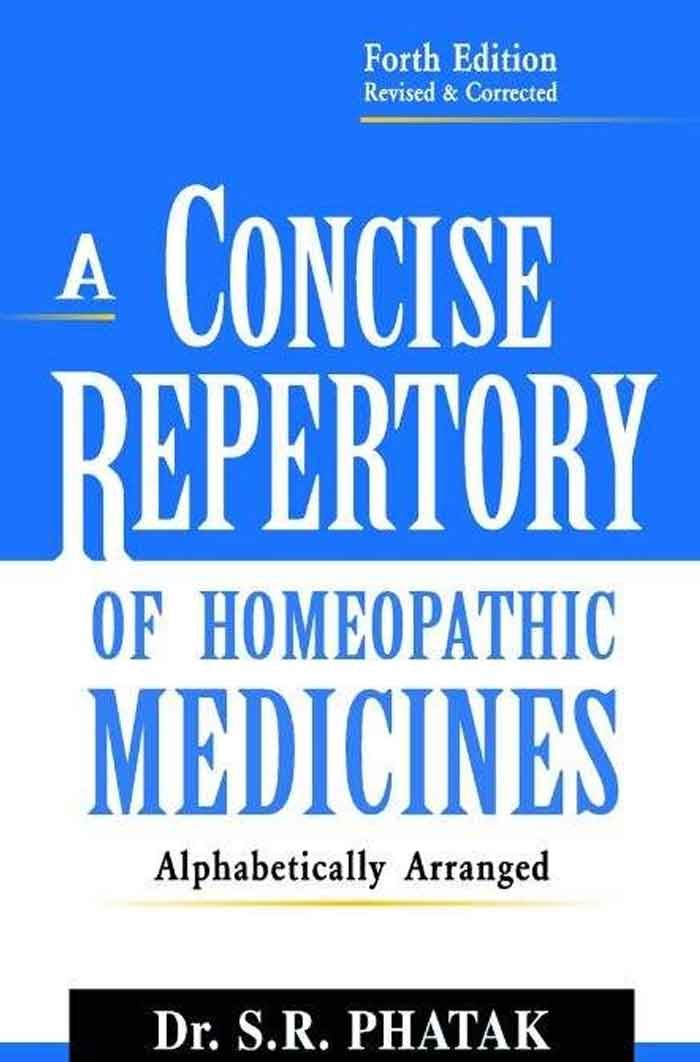 A Concise Repertory Of Homeopathic Medicines