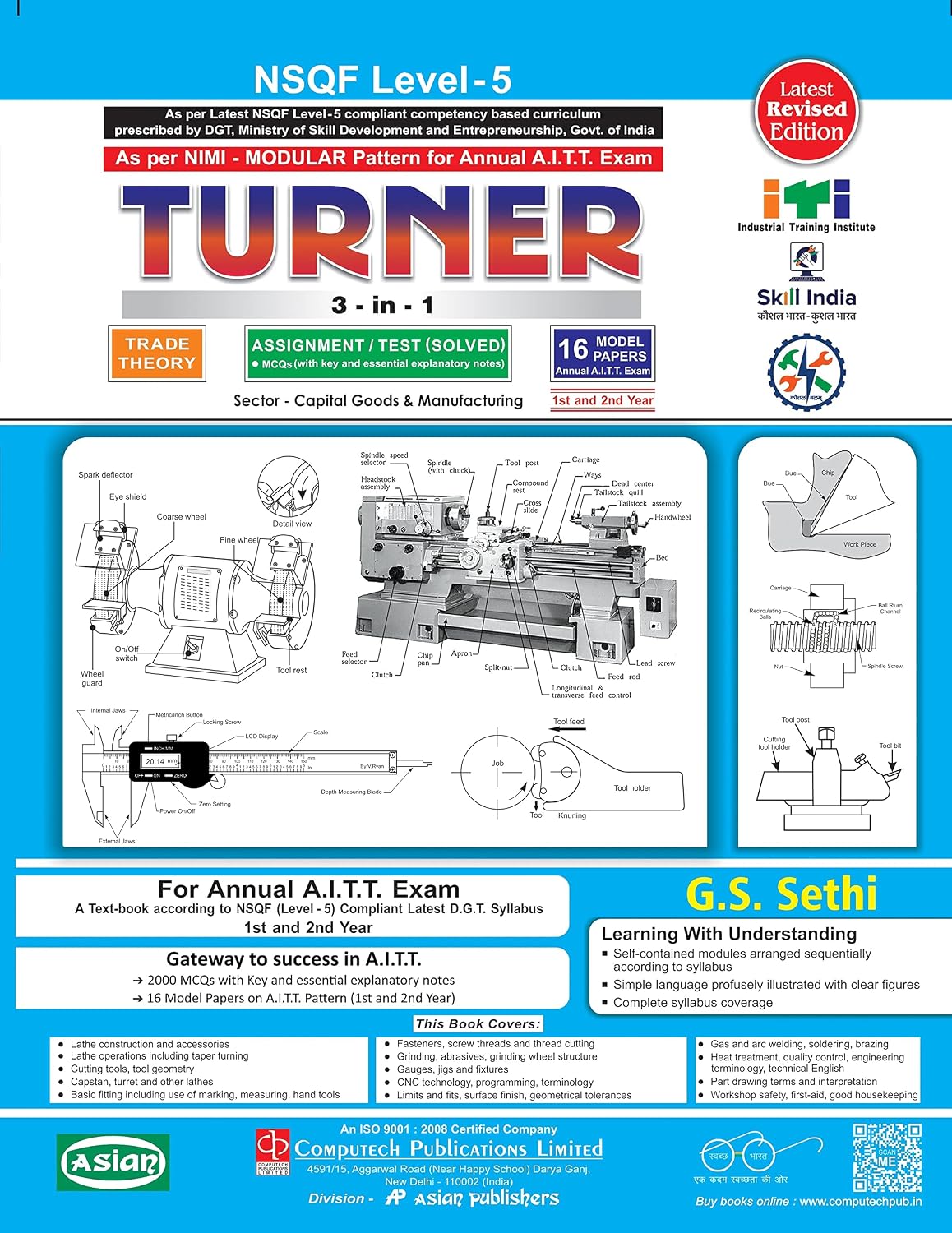 TURNER 3-IN-1 (NSQF-4 ANNUAL SYLL. 1ST & 2ND YR)