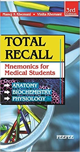 Total Recall: Mnemonics In Anatomy, Biochemistry, Physiology, 3E