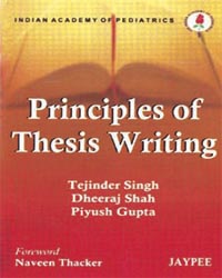 Principles Of Thesis Writing Iap