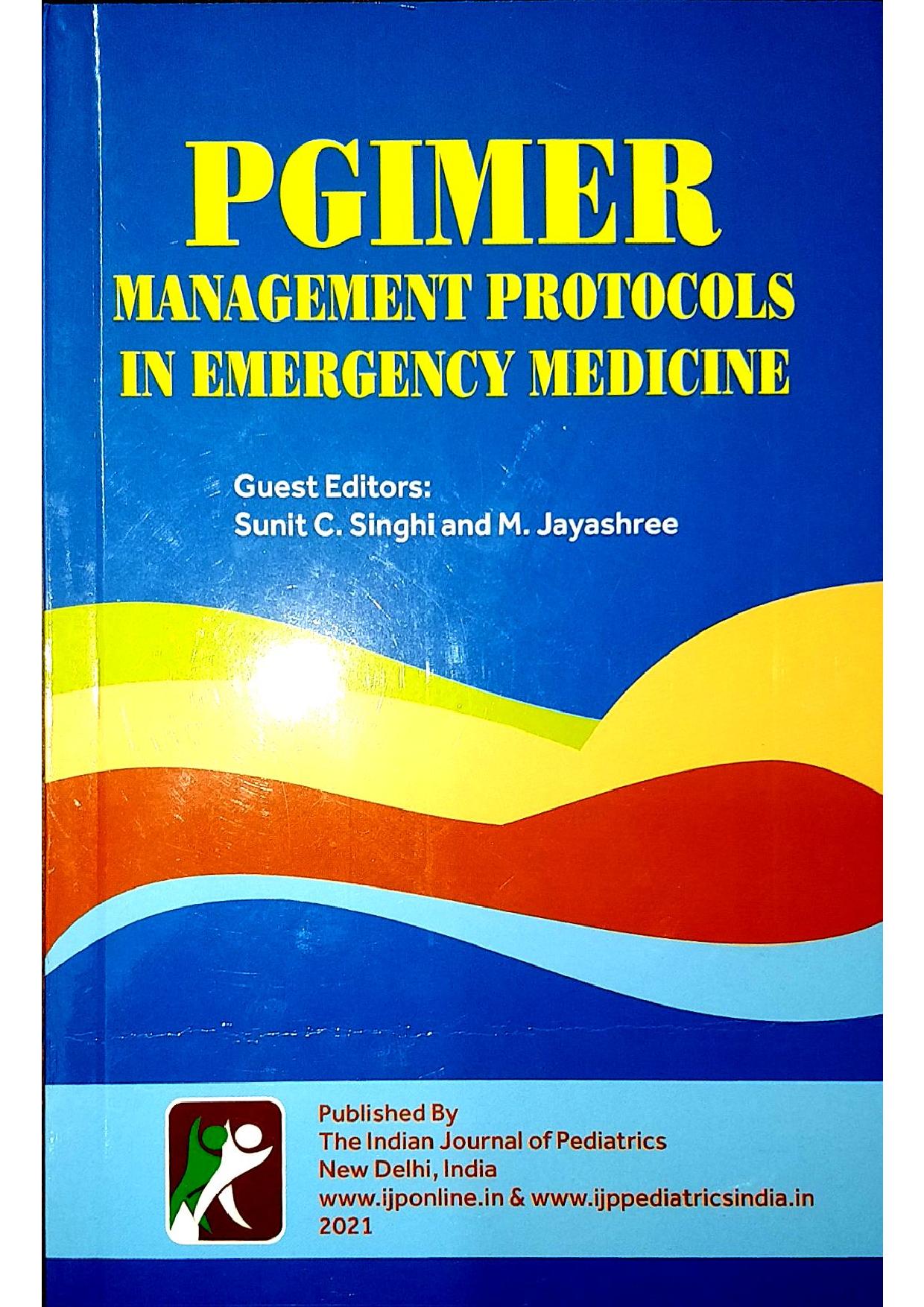 Pgimer Management Protocols In Emergency Medicine