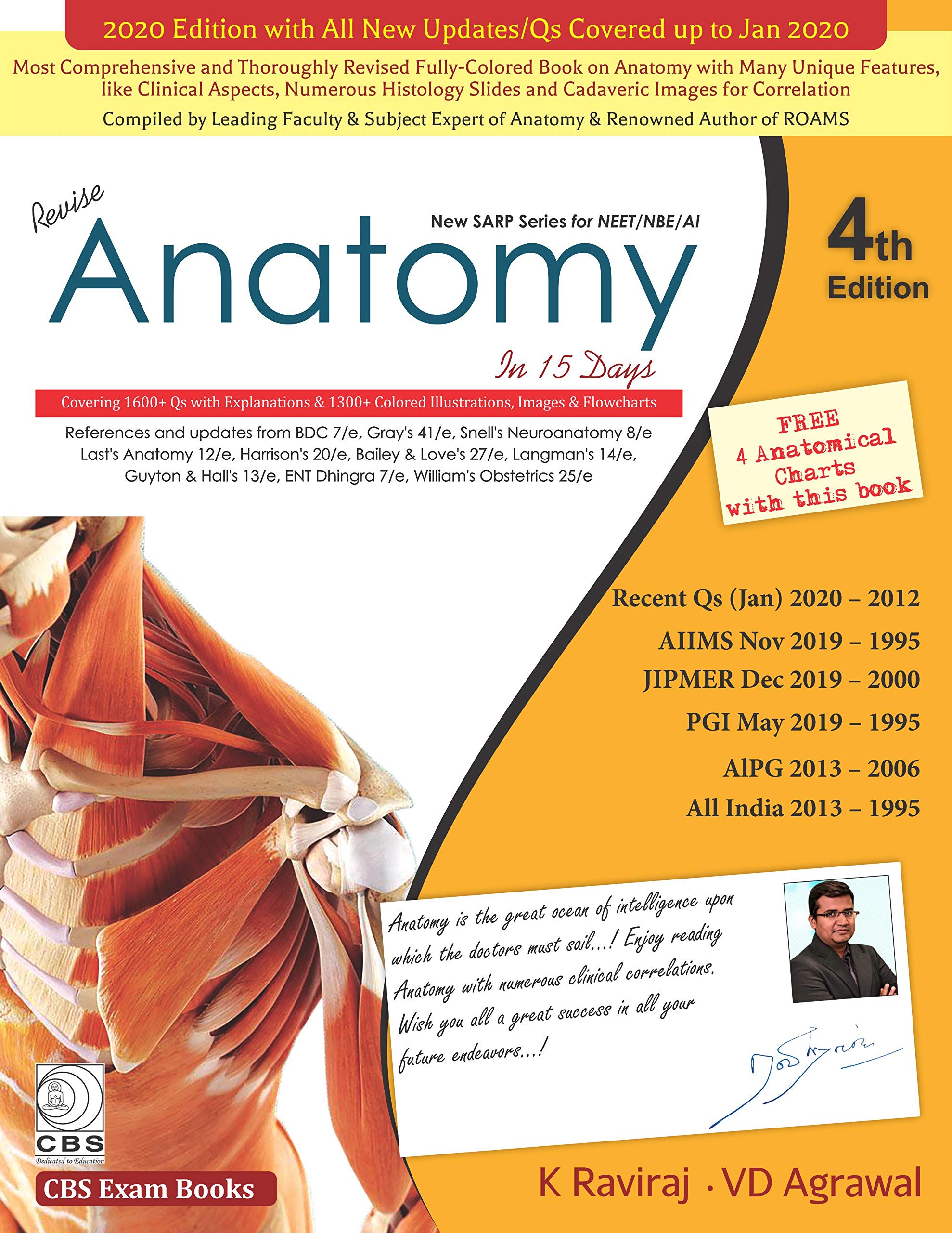 New Sarp Series For Neet Nbe Ai Revise Anatomy In 15 Days 4Ed (Pb 2020)