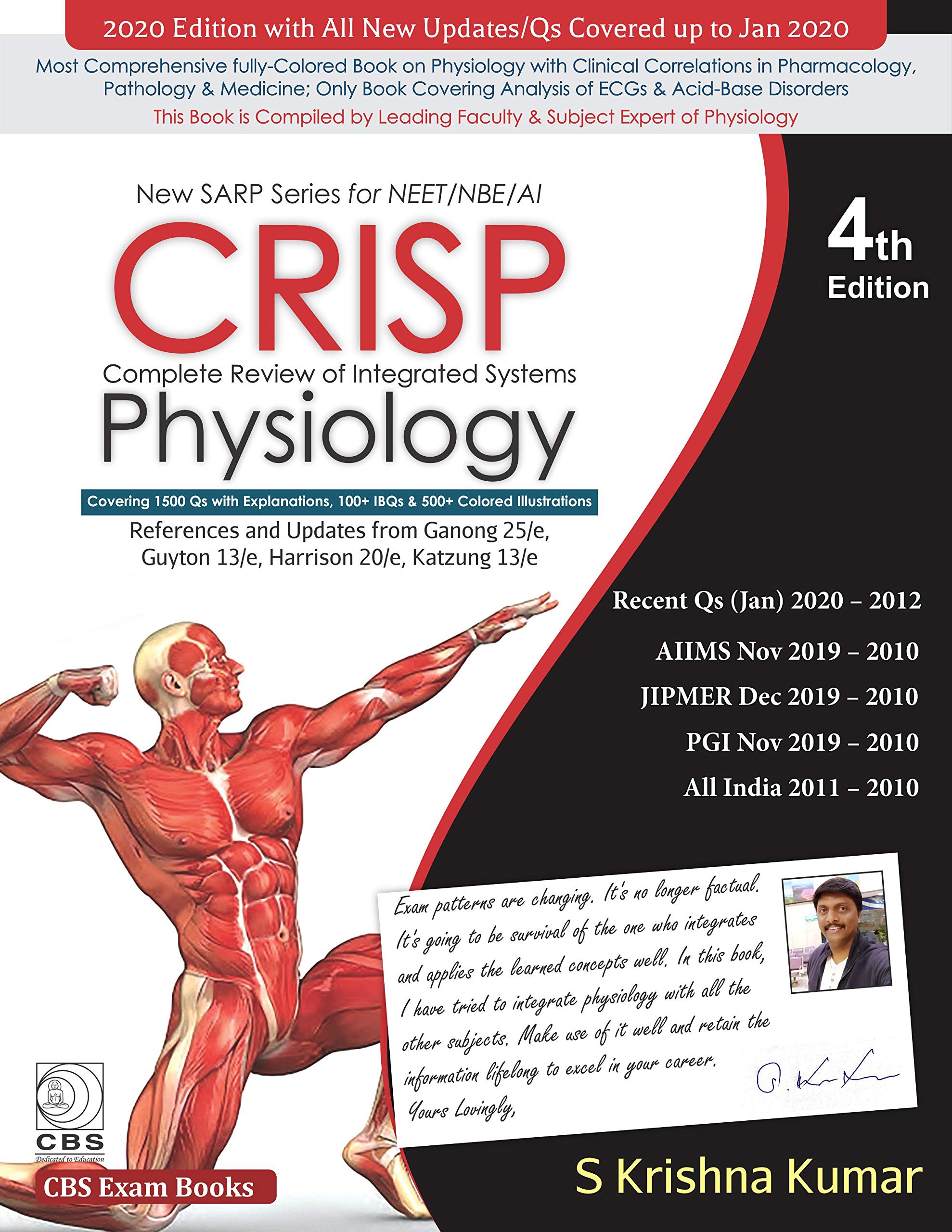New Sarp Series For Neet/Nbe/Al CRISP Complete Review Of Integrated Systems Physiology, 4E (Pb)