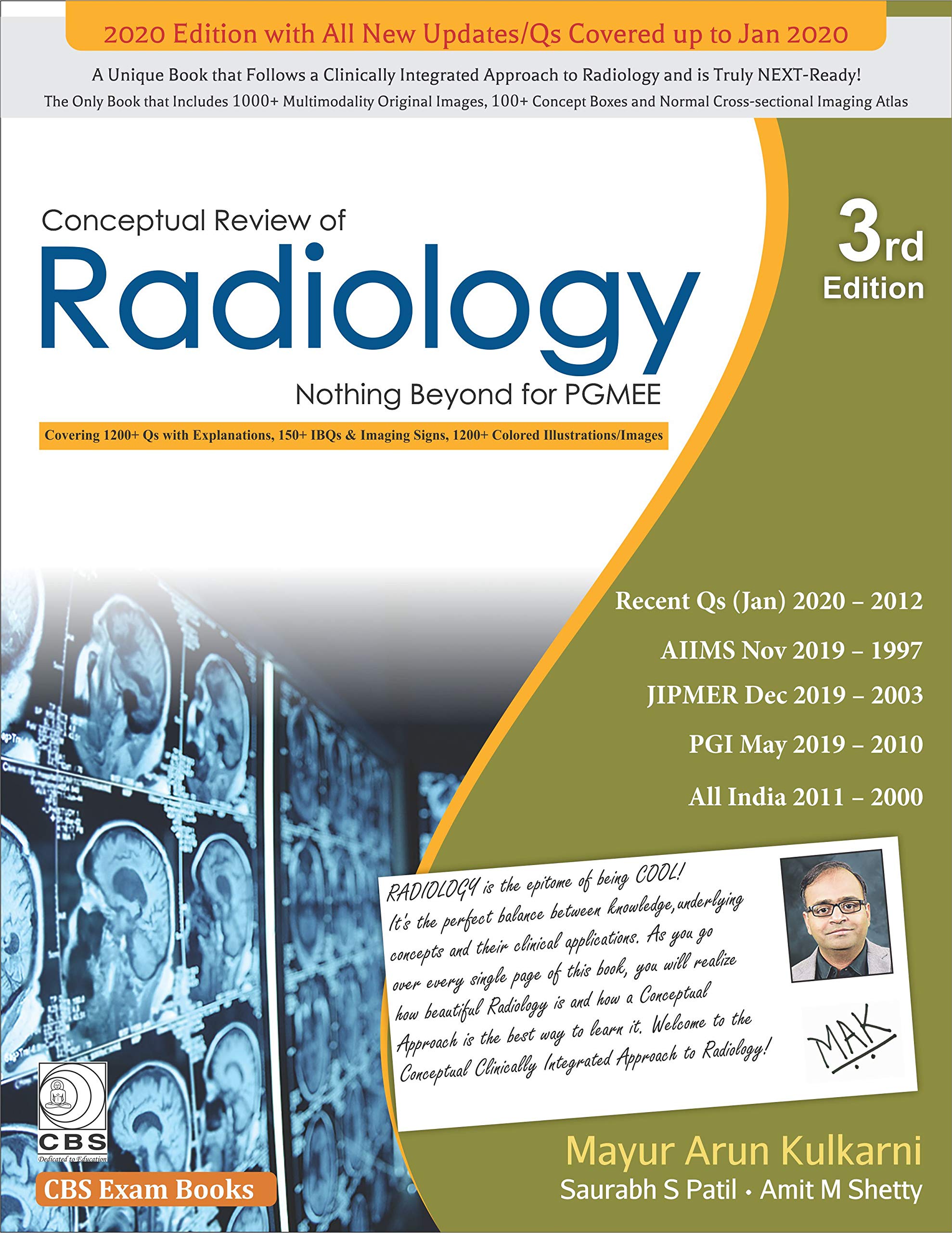 Conceptual Review Of Radiology Nothing Beyond For Pgmee 3Ed (Pb 2020)
