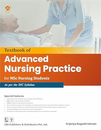 Textbook Of Advanced Nursing Practice For Msc Nursing Students As Per The Inc Syllabus (Pb 2025)