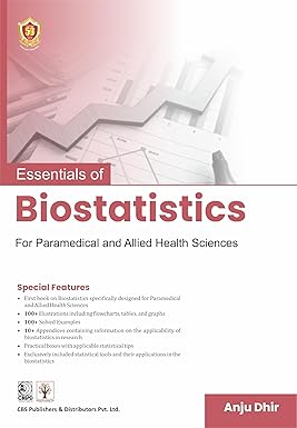 Essentials Biostatistics For Paramedical And Allied Health Sciences (Pb 2025)