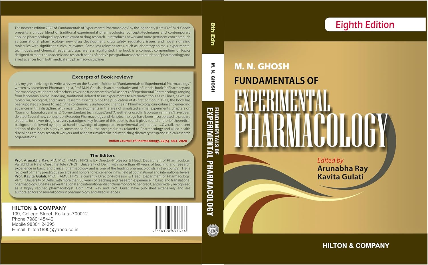 M.N.Ghosh’s Fundamentals Of Experimental Pharmacology