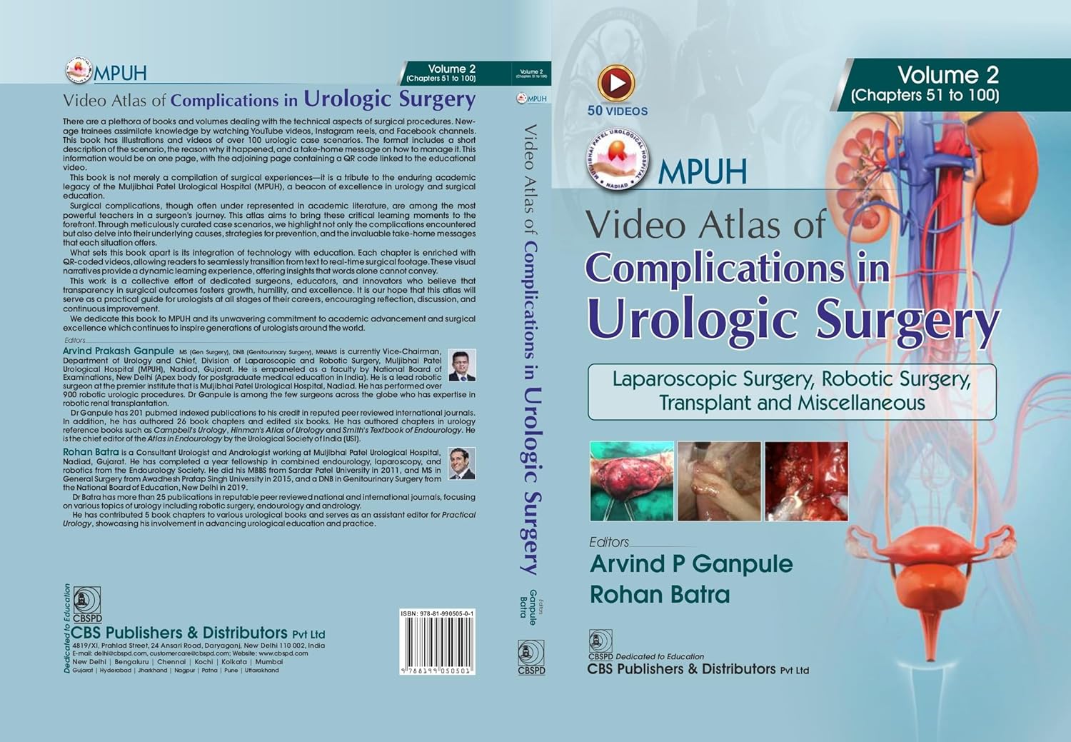 Mpuh Video Atlas Of Complications In Urologic Surgery Laparoscopic Surgery Robotic Surgery Transplant And Miscellanueous Vol 2 Chapters 51 To 100 (Hb 2026)