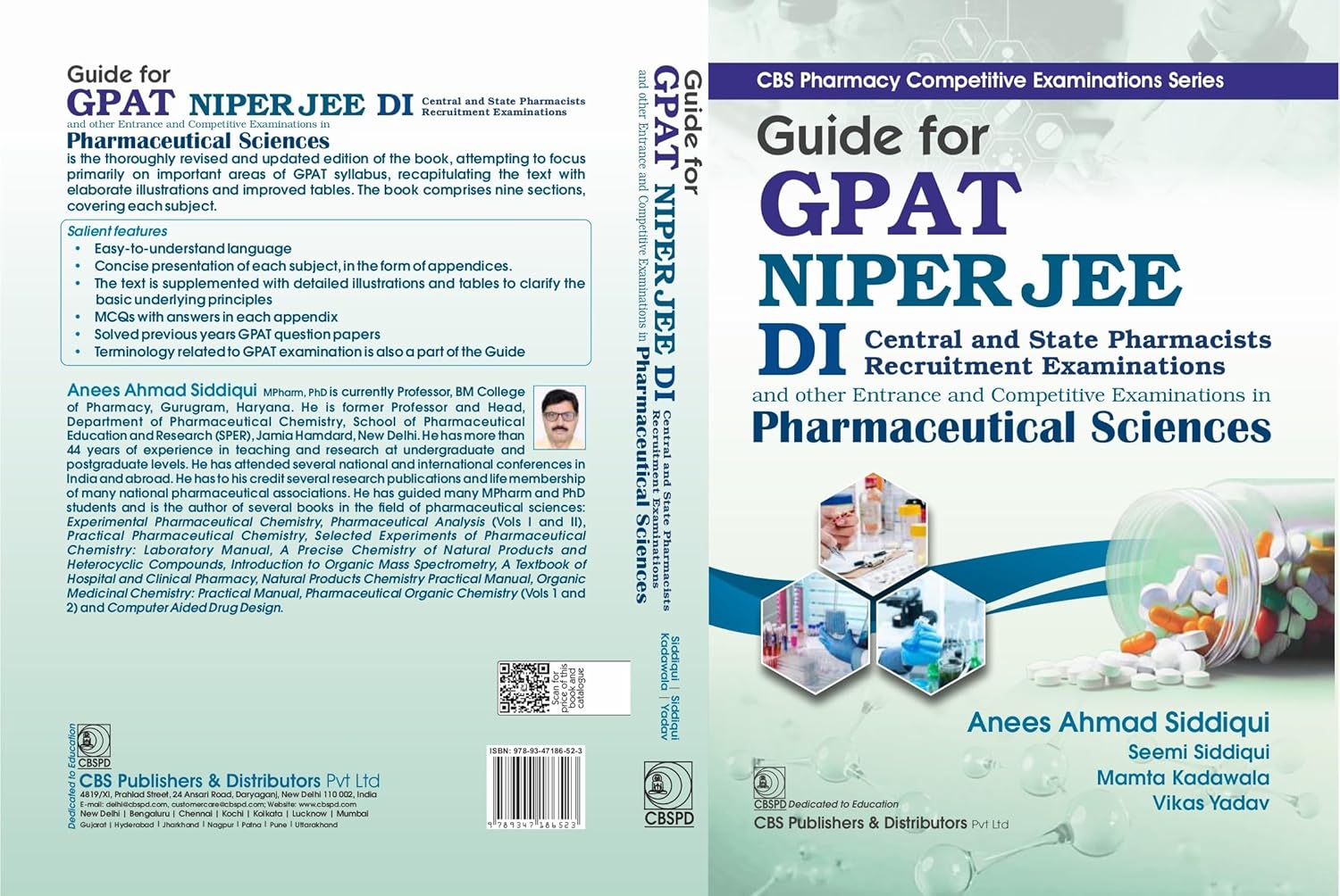 Guide For Gpat Niper Jee Di Central And State Pharmacists Recruitment Examinations And Other Entrance And Competitive Examinations In Pharmaceutical Sciences (Pb 2026)