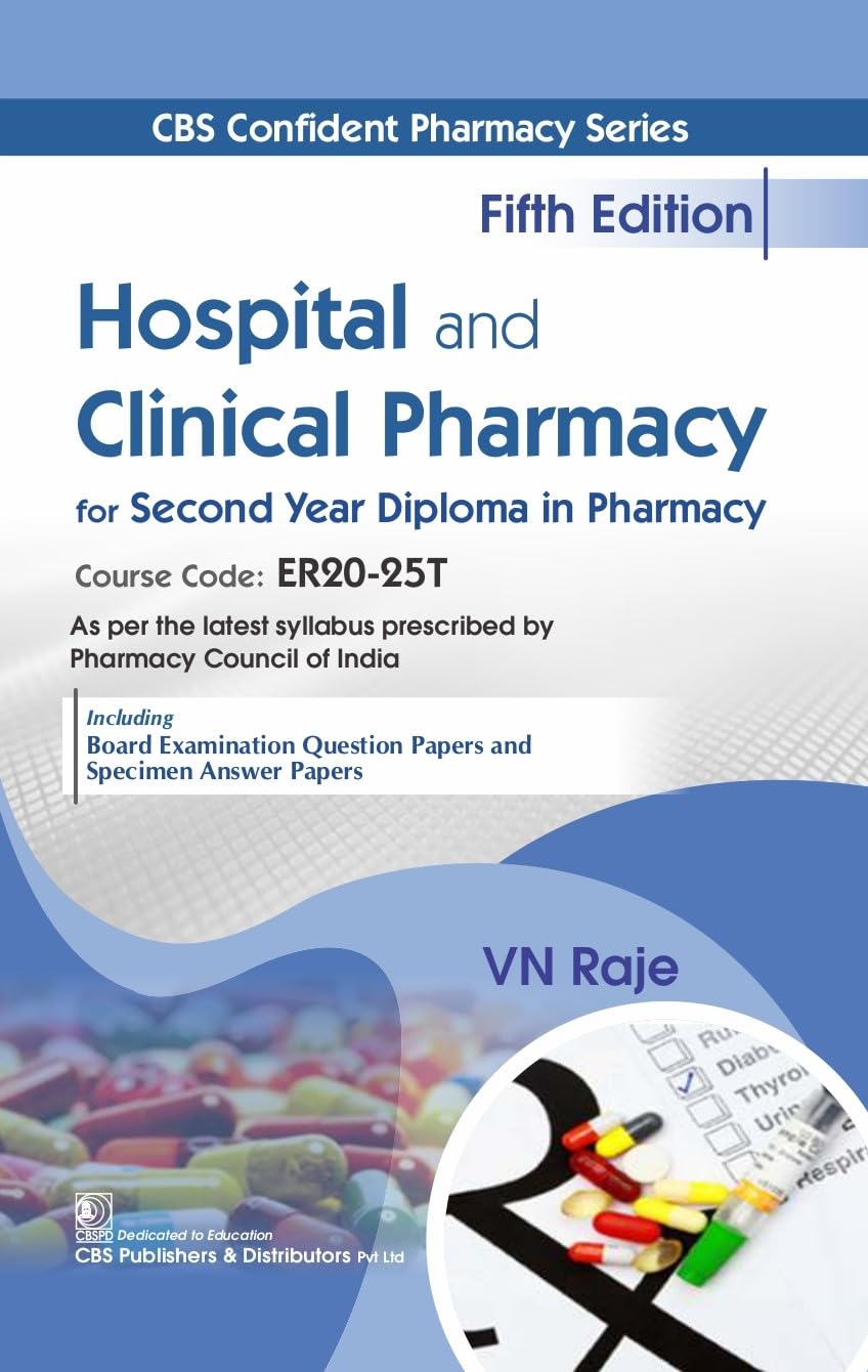 Hospital And Clinical Pharmacy For Second Year Diploma In Pharmacy 5Ed (Pb 2026)