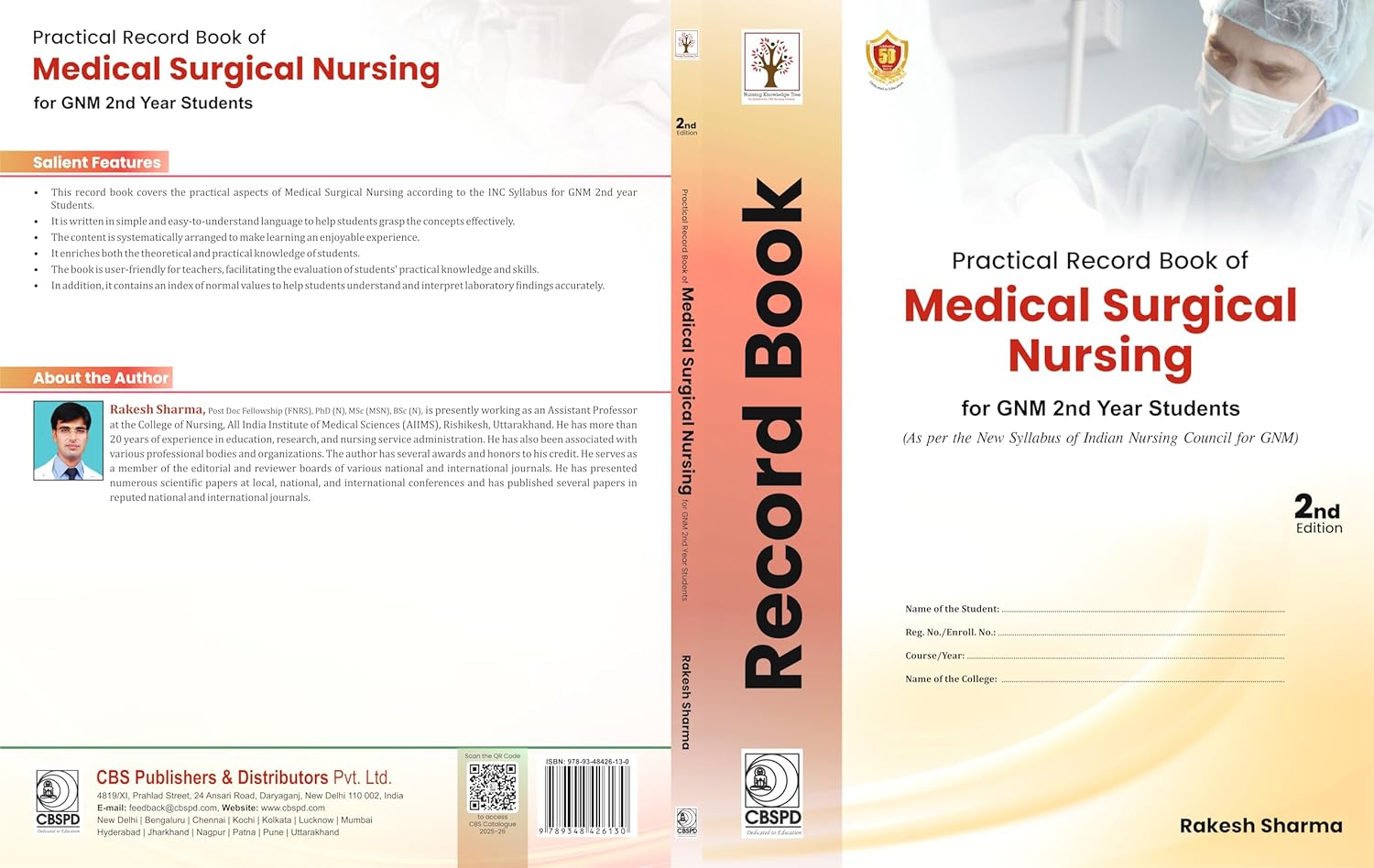Practical Record Book Of Medical Surgical Nursing For Gnm 2Nd Year Students 2Ed (Pb 2026)