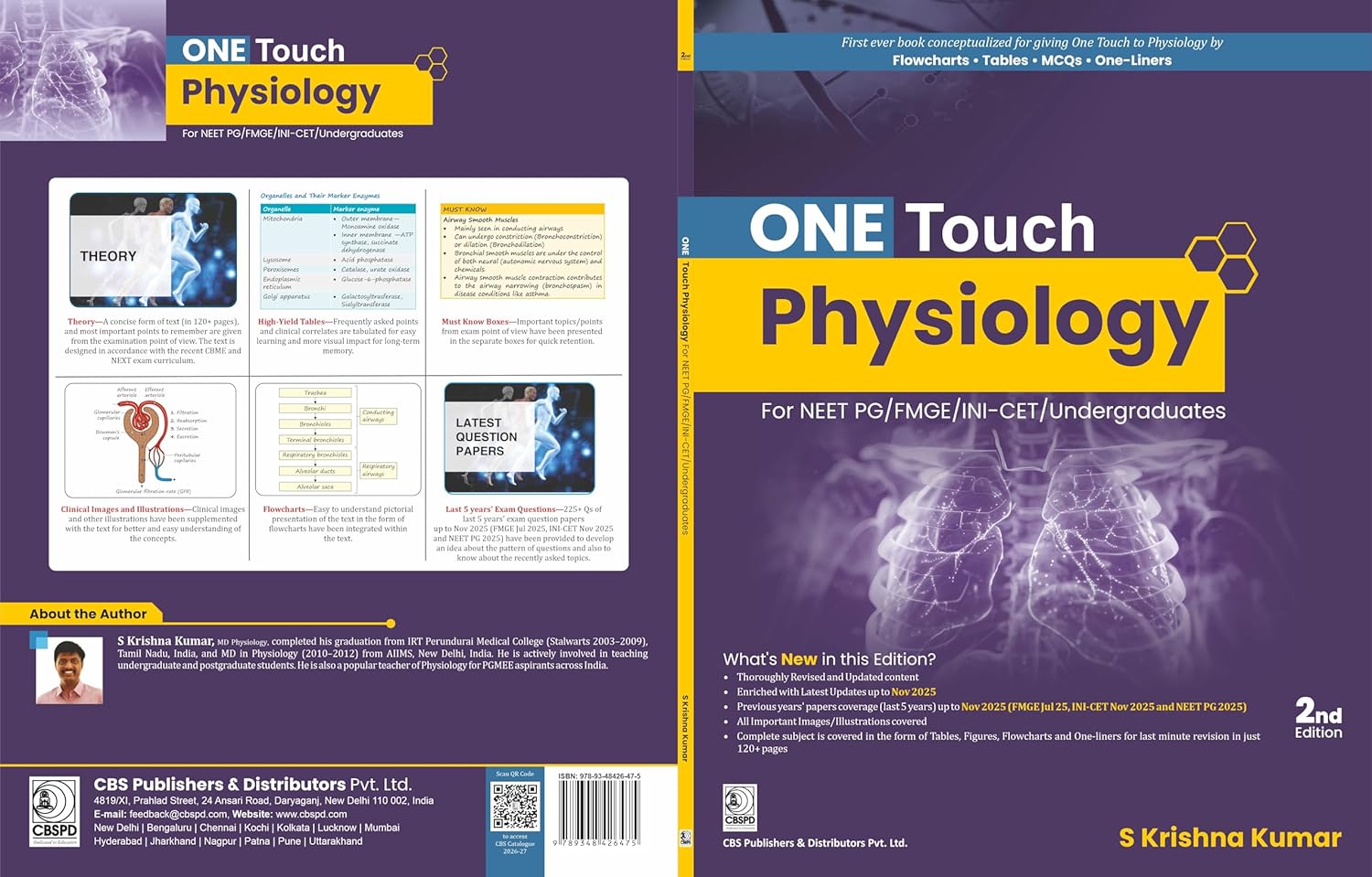 One Touch Physiology For Neet Pg/Fmge/Nin-Cet/Undergraduates 2Ed (Pb 2026)