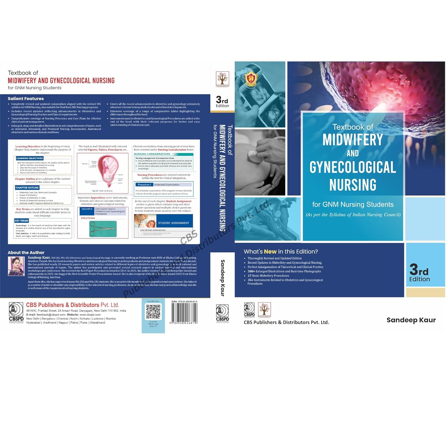 Textbook Of Midwifery And Gynecological Nursing For Gnm Nursing Students 3Ed (Pb 2026)