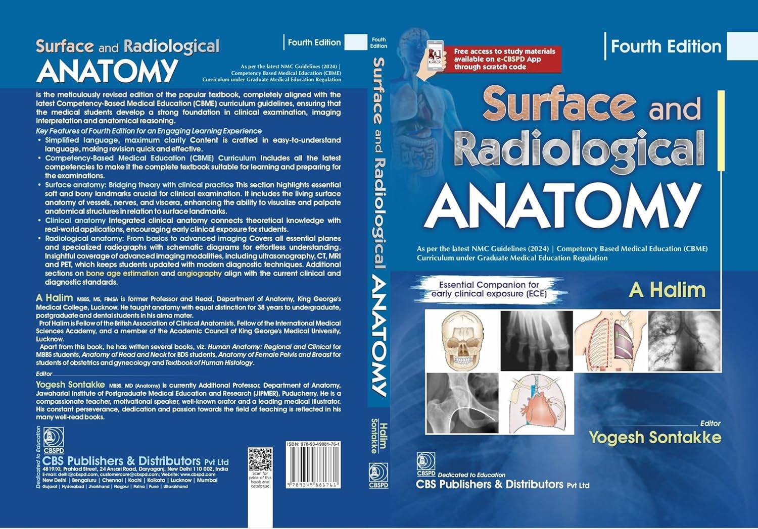 Surface And Radiological Anatomy 4Ed With Access Code (Pb 2026)