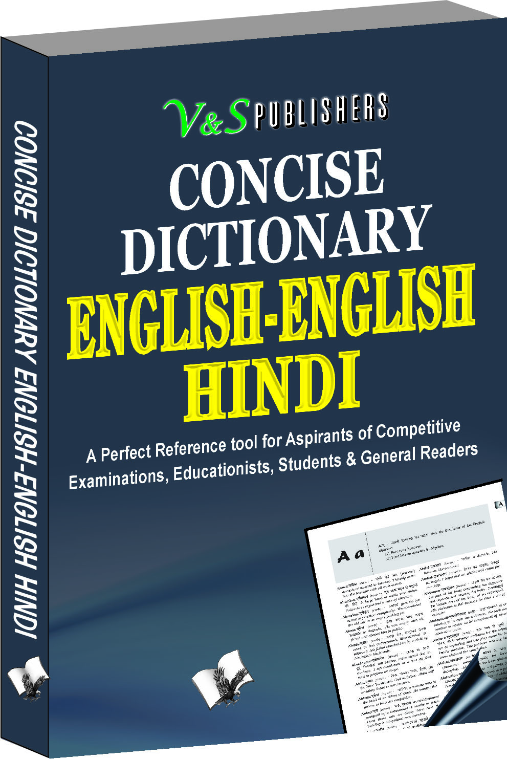 Concise English -English - Hindi Dictionary-English word - its meaning in English & Hindi along with sentence