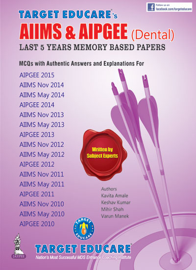 Target Educare'S Aiims & Aipgee (Dental) Last 5 Years Memory Based Papers