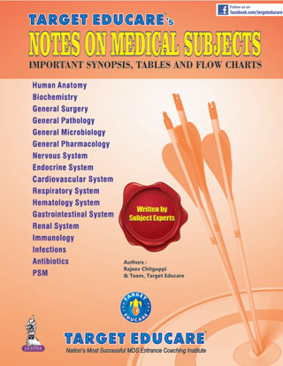 Target Educare'S Notes On Medical Subjects Important Synopsis,Tables & Flow Chart