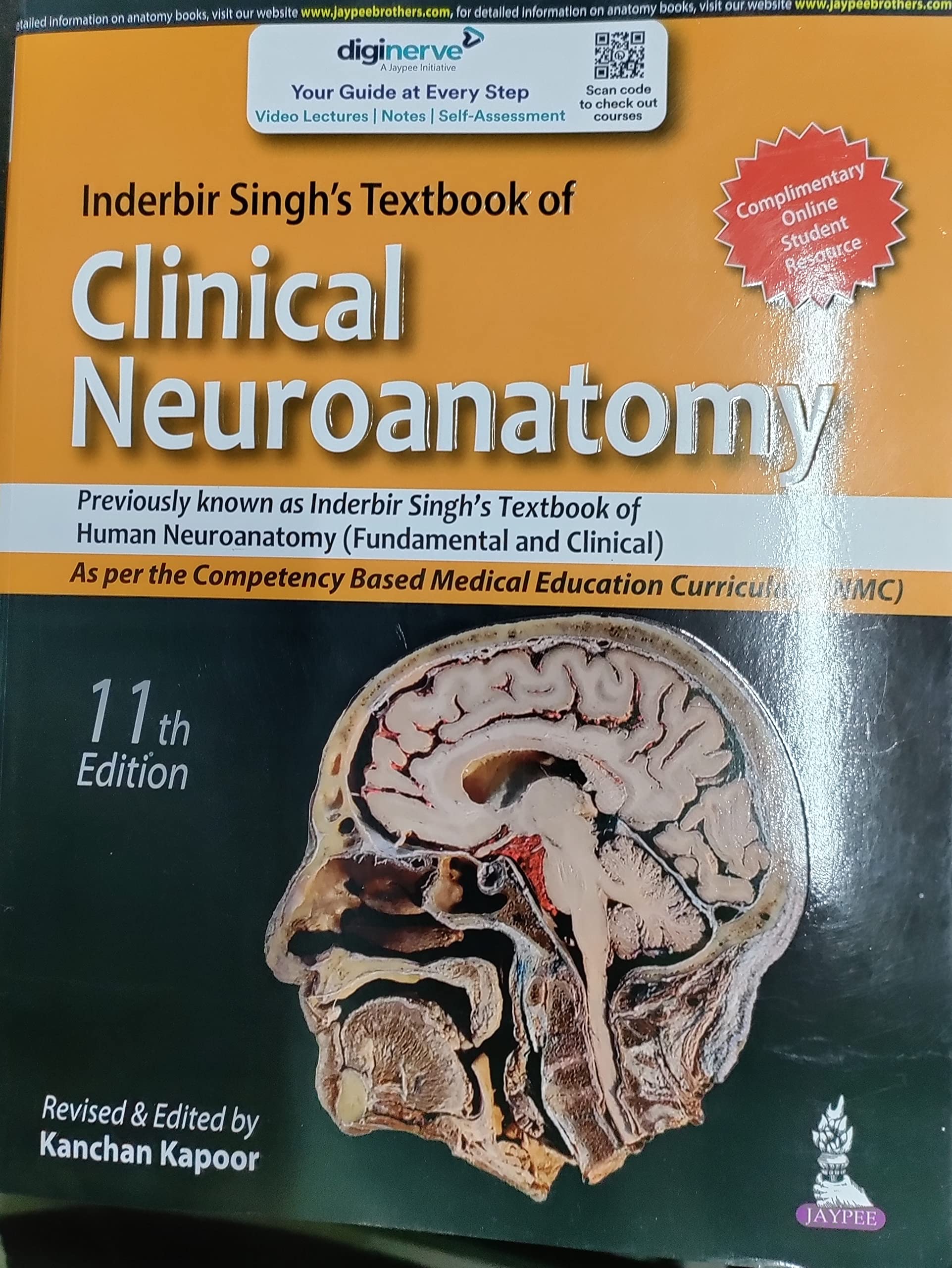 Inderbir Singh's Textbook Of Clinical Neuroanatomy 11/ E 2022