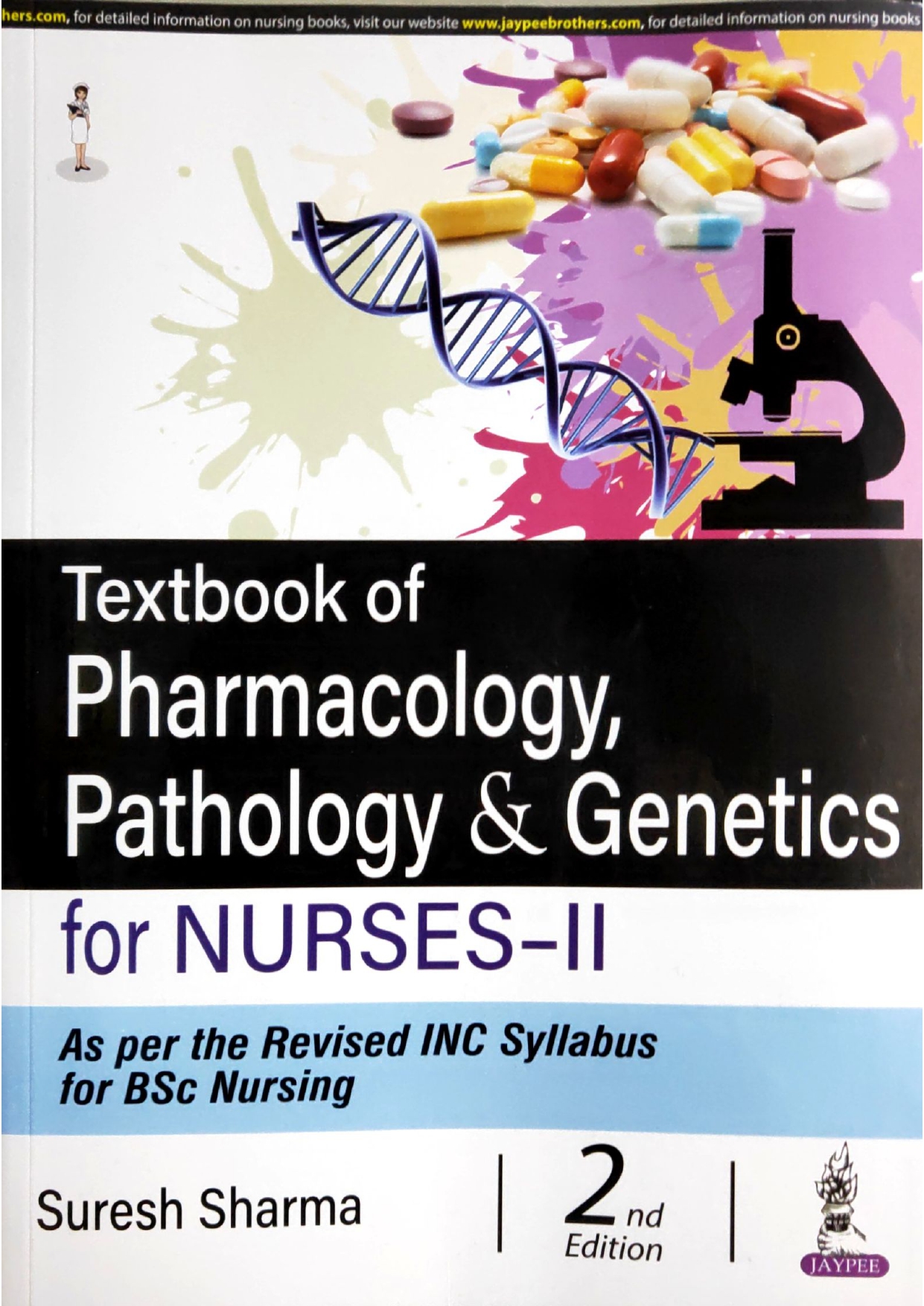 TEXTBOOK OF PHARMACOLOGY, PATHOLOGY & GENETICS FOR NURSES-II