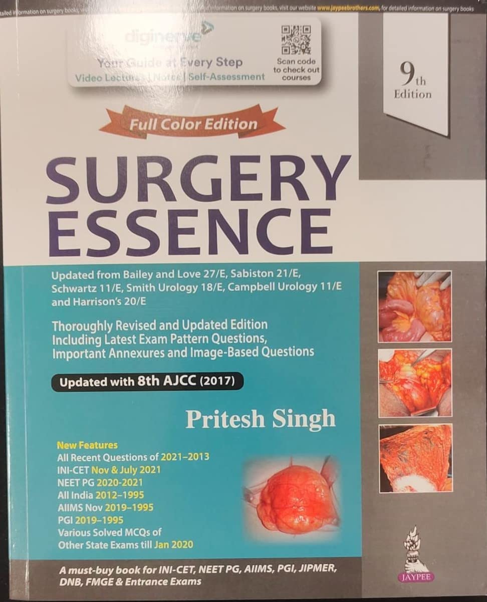 Surgery Essence 9 Edition - 2022 (Old Edition)