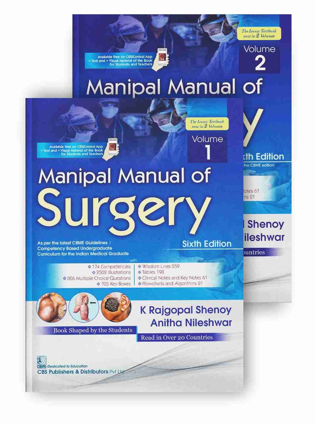 Manipal Manual of Surgery 2VOL Set 6ED