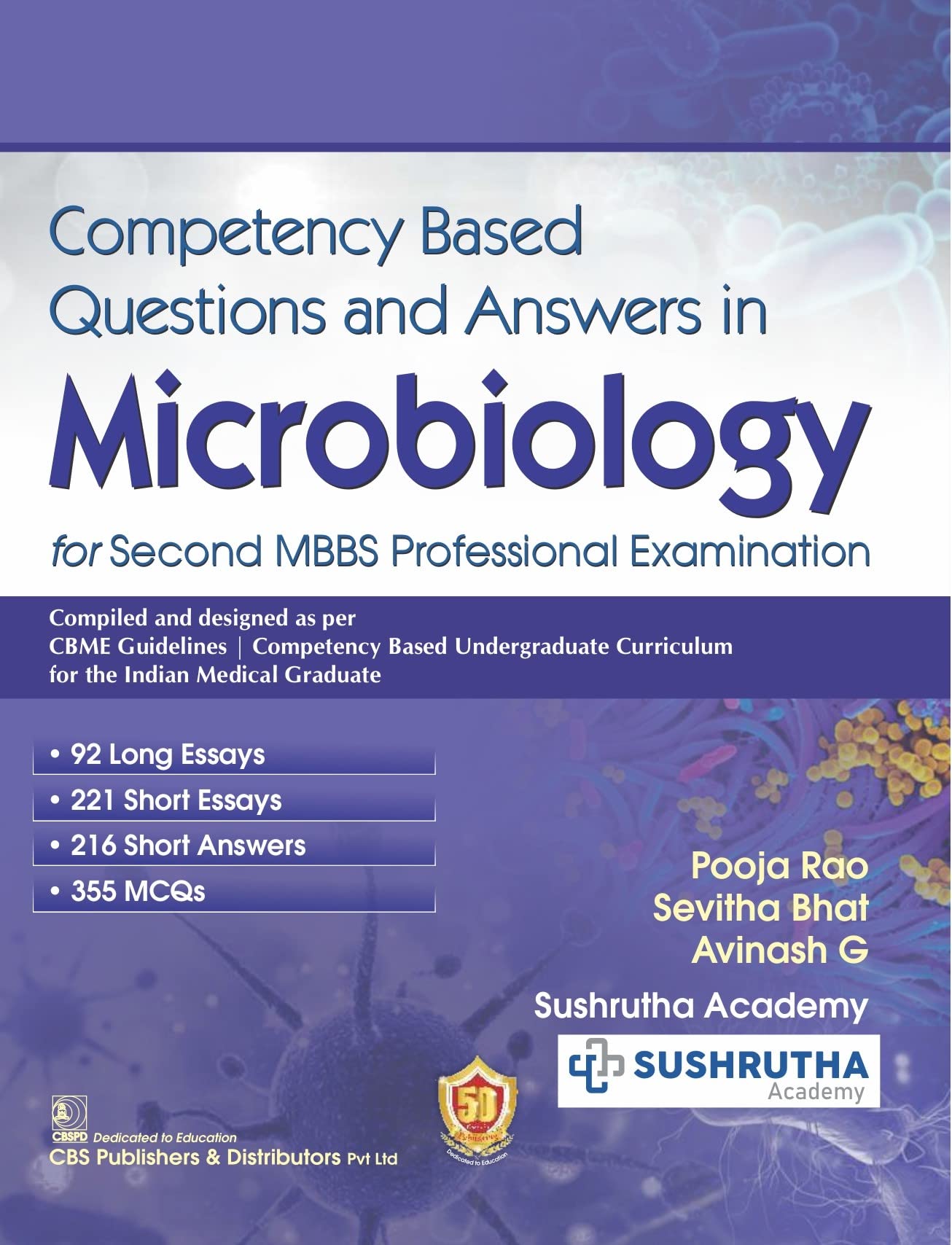 Competency Based Questions and Answers in Microbiology for Second MBBS Professional Examination (2023)