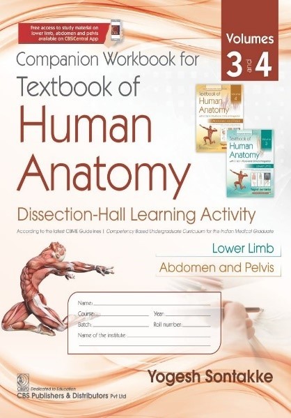Companion Workbook For Textbook Of Human Anatomy Vol 3-Lower Limb And Vol 4-Abdomen And Pelvis (Pb 2024)
