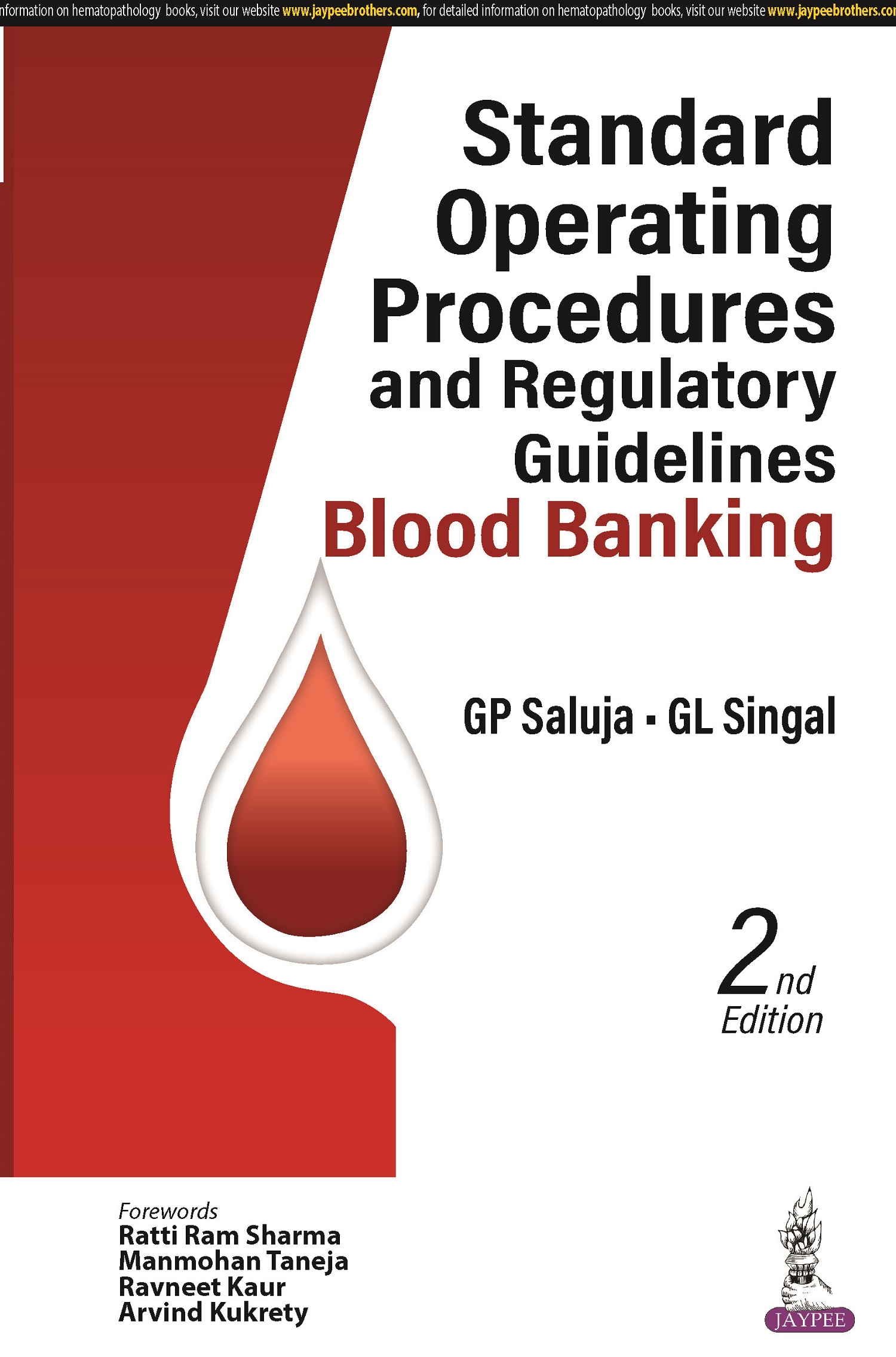 Standard Operating Procedures and Regulatory Guidelines—Blood Banking