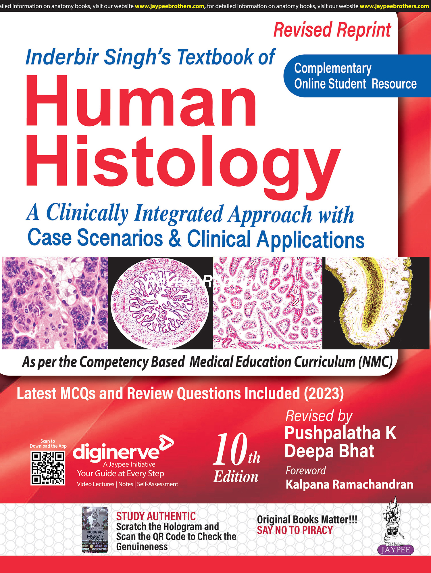 Inderbir Singh’s Textbook of Human Histology