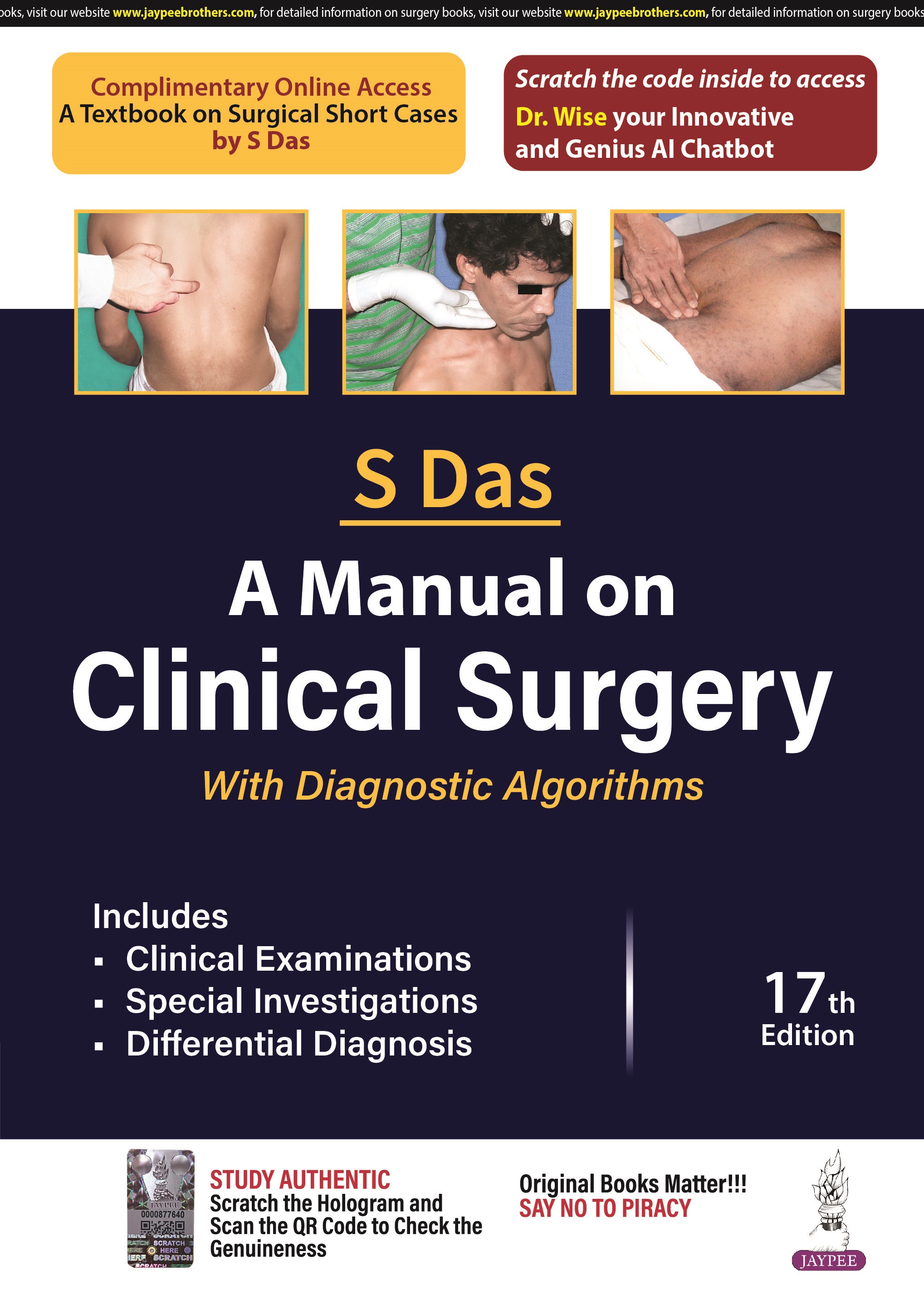A Manual on Clinical Surgery with Diagnostic Algorithms 17th 2024