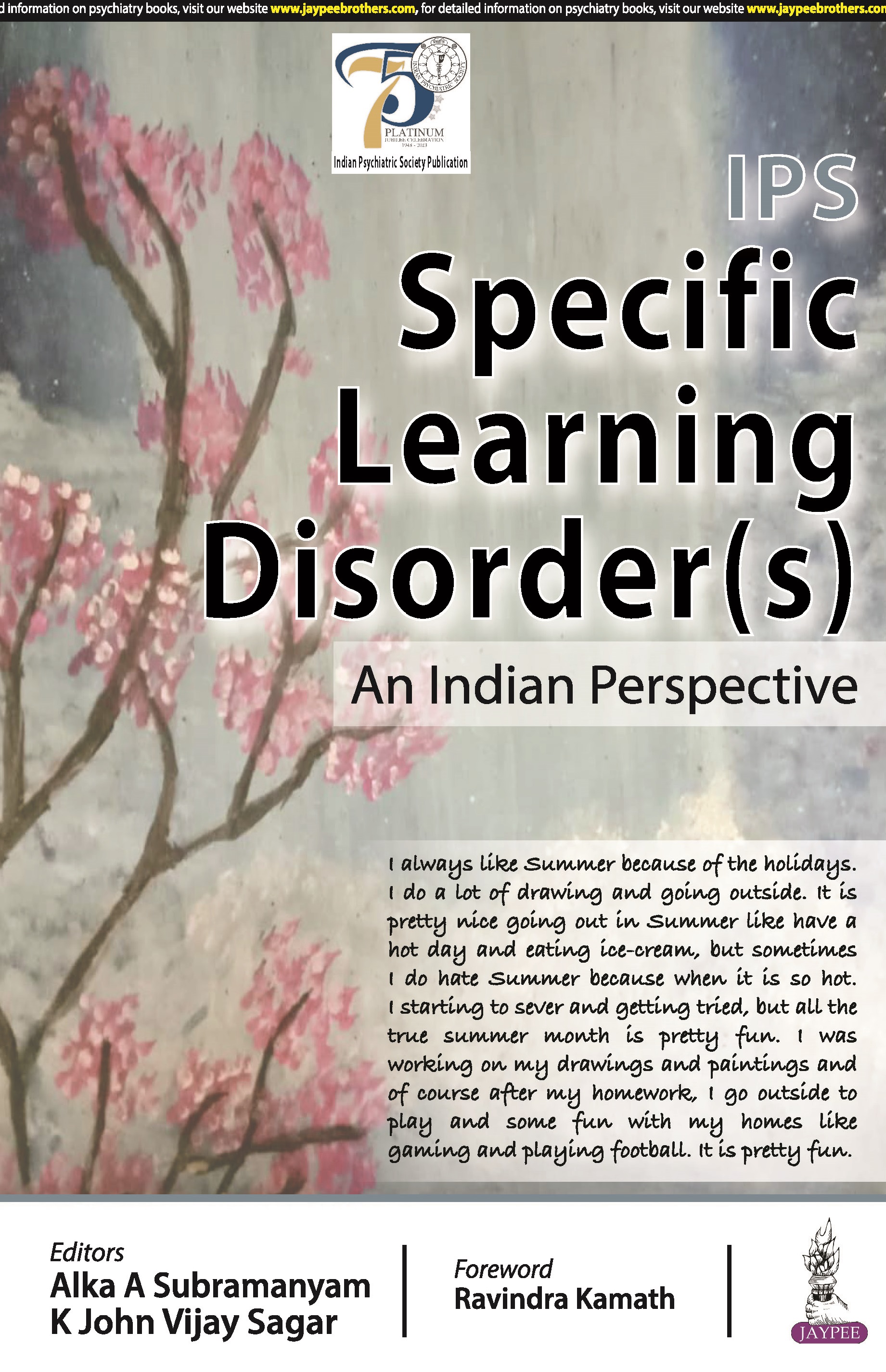 IPS Specific Learning Disorder (s): An Indian Perspective 1st 2024