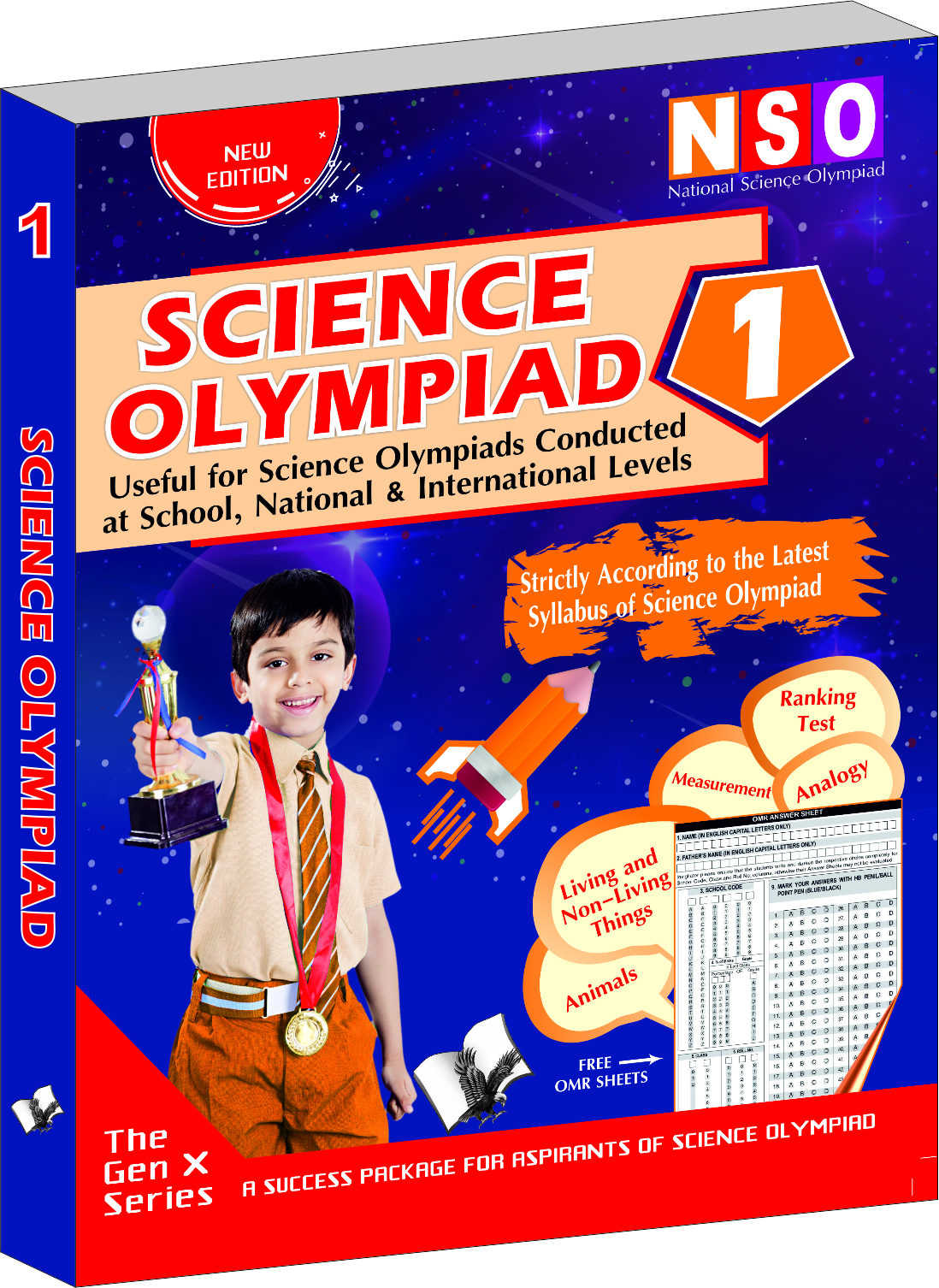 National Science Olympiad - Class 1 (With OMR Sheets)-Theories with examples, MCQs & solutions, Previous questions, Model test papers