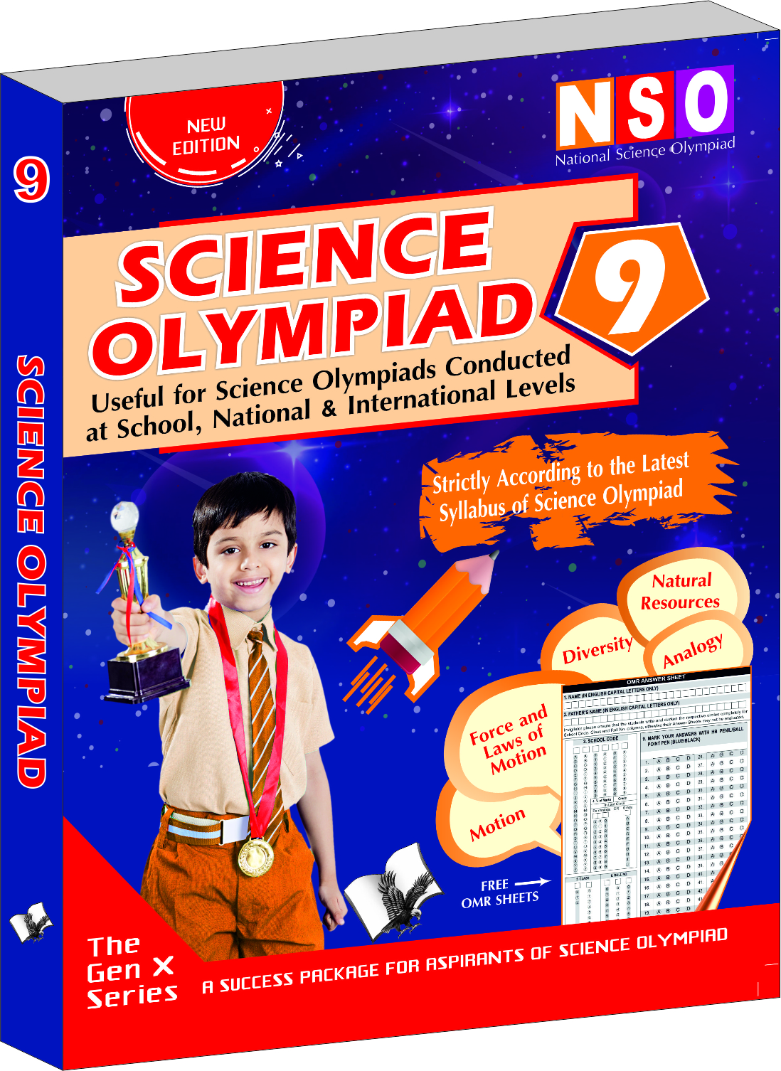 National Science Olympiad - Class 9 (With OMR Sheets)-Theories with examples, MCQs & solutions, Previous questions, Model test papers