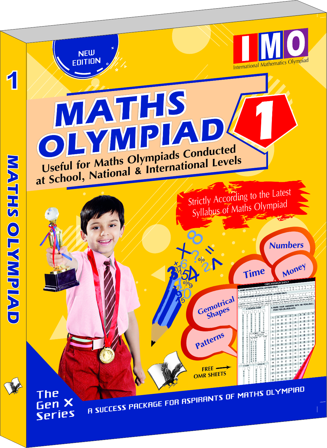 International Maths Olympiad - Class 1 (With OMR Sheets)-Theories with examples, MCQs & solutions, Previous questions, Model test papers