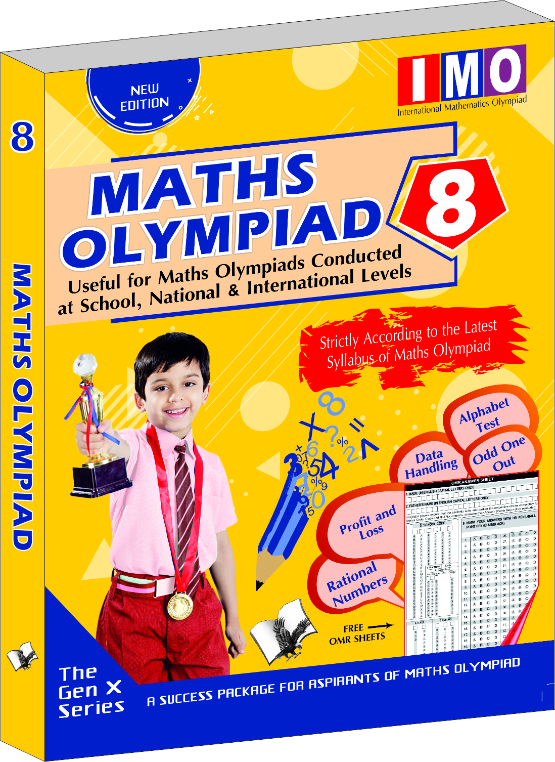 International Maths Olympiad - Class 8(With OMR Sheets)-Theories with examples, MCQs & solutions, Previous questions, Model test papers